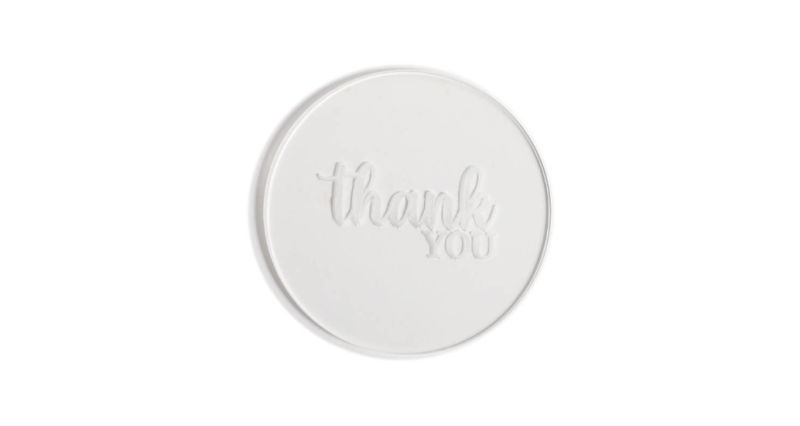 Cookie Embosser Stamp Thank You