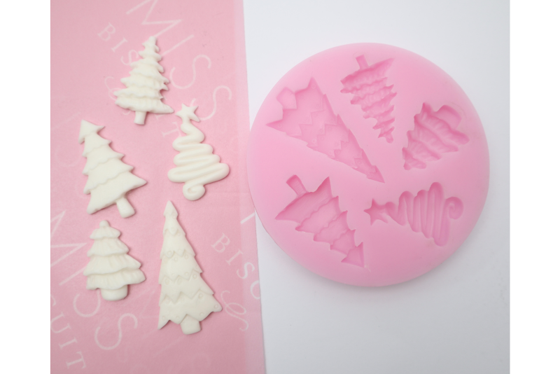 Modern Christmas Trees Silicone Mould