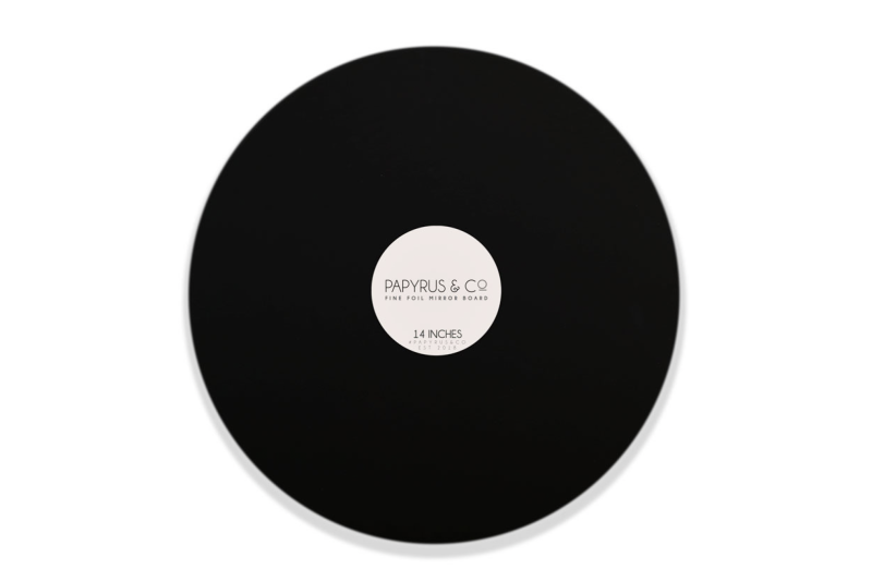 Matte Finish Black Round 14 inch Masonite Cake Board