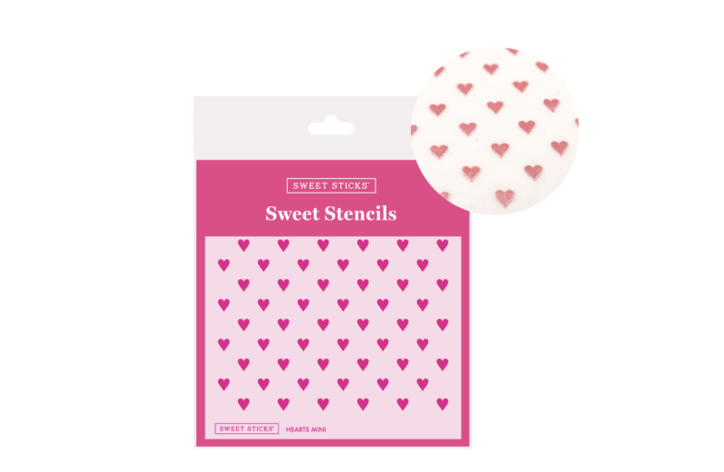 Hearts Mini Stencil by Sweet Sticks