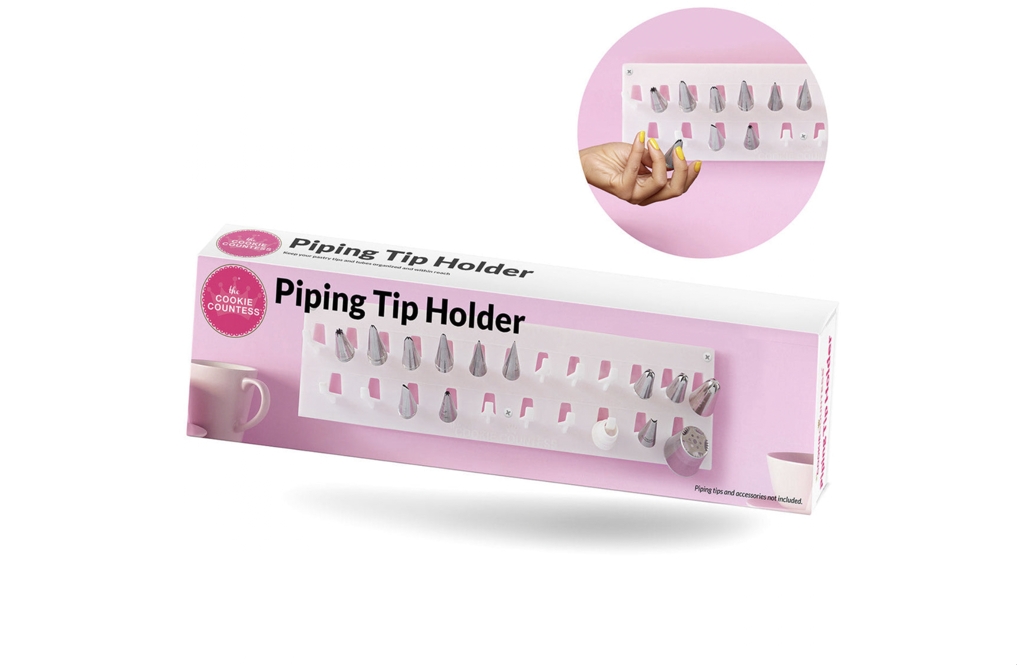 Wall Mounted Piping Tip Holder Organizer — The Cookie Countess