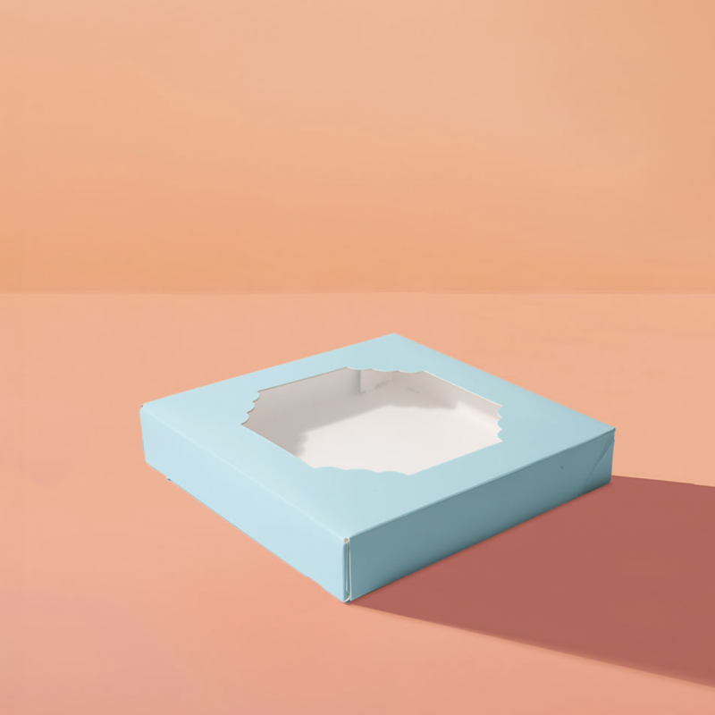Scalloped Medium Treat Box (Pack of 5) – Pastel Blue