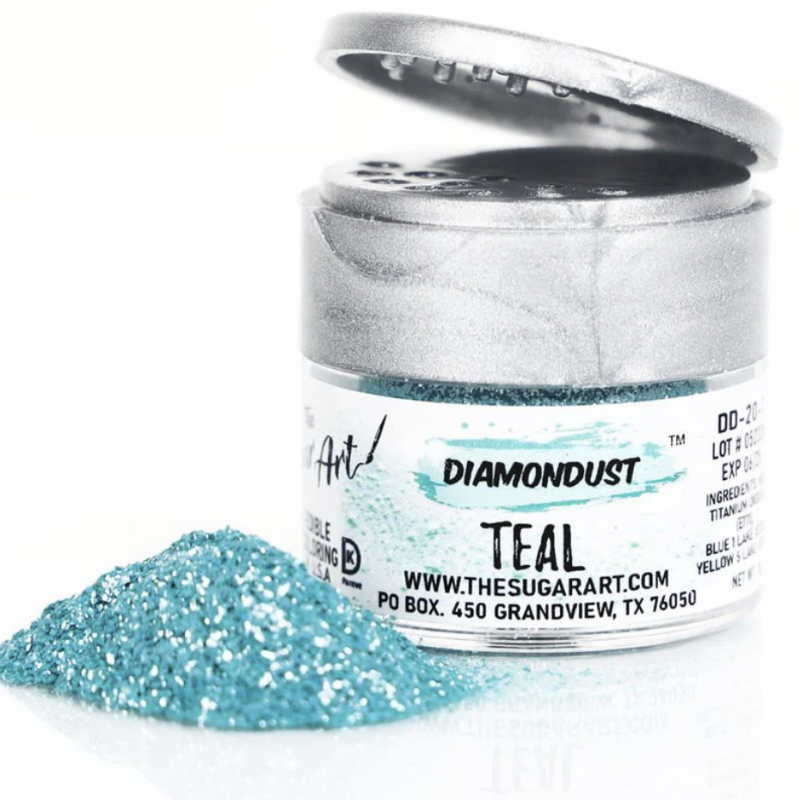 Teal Diamondust 3g by The Sugar Art