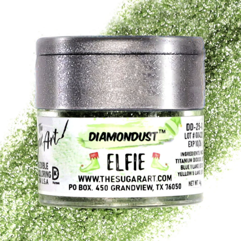 Elfie Bright Green Diamondust 3g by The Sugar Art