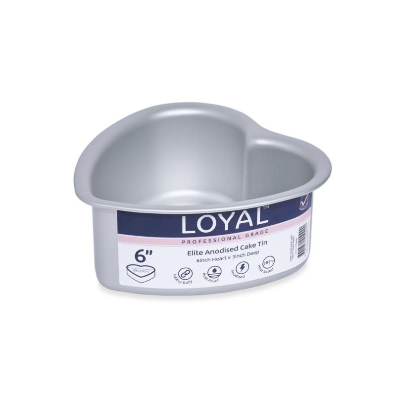 LOYAL Elite Anodised Cake Tin Heart (6in)