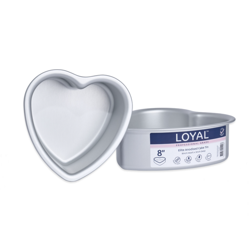 Loyal Elite Anodised Cake Tin Heart (8in)