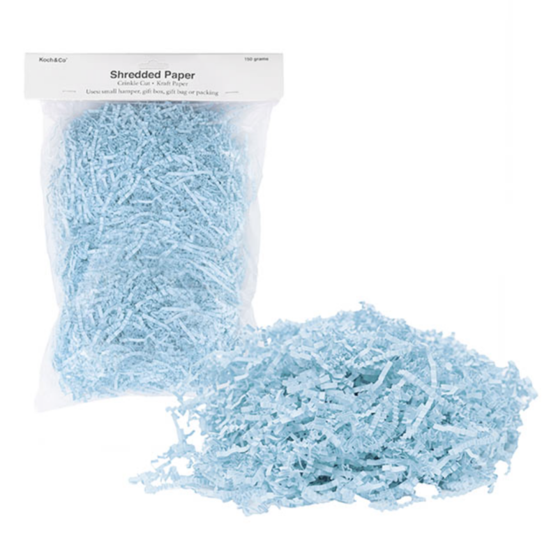 Premium Shredded Paper Filler Crinkle Cut Blue 150gm