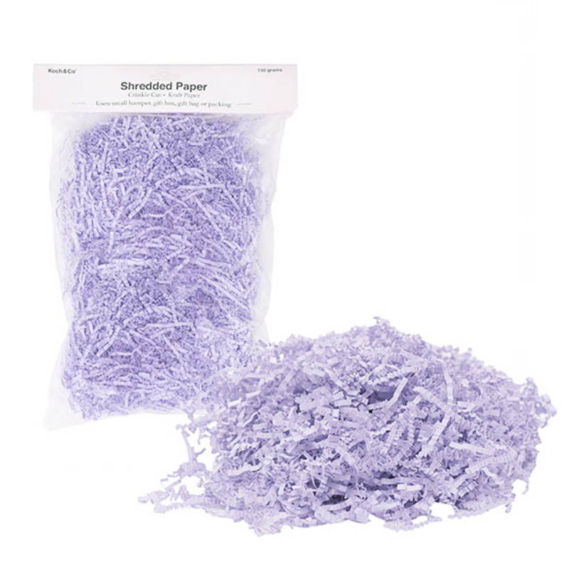 Premium Shredded Paper Filler Crinkle Cut Lilac 150gram