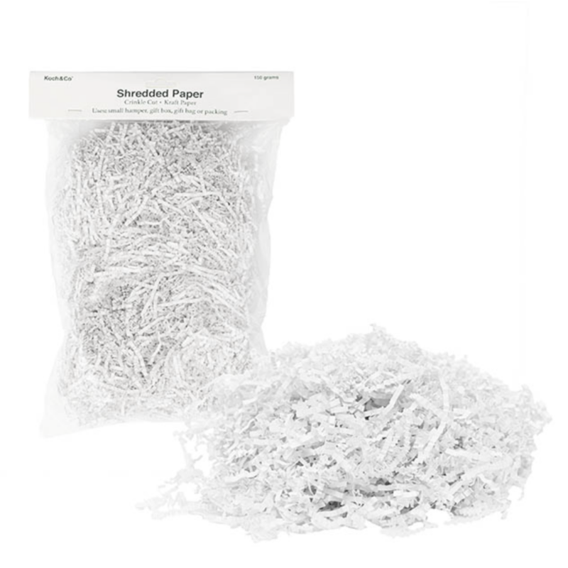 Premium Shredded Paper Filler Crinkle Cut White 150gram