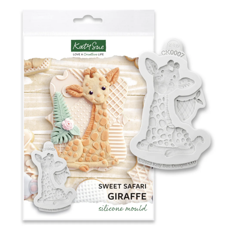 Sweet Safari Giraffe Silicone Mould by Katy Sue